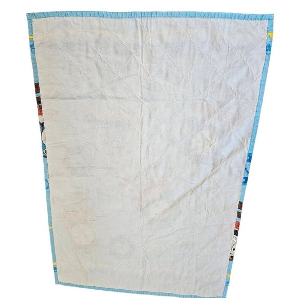 Thomas Train Engine Friends Blue Crib Toddler Comforter Blanket Blue‎ 2004 40x58 - Picture 5 of 8